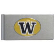 Washington Huskies Brushed Metal Money Clip